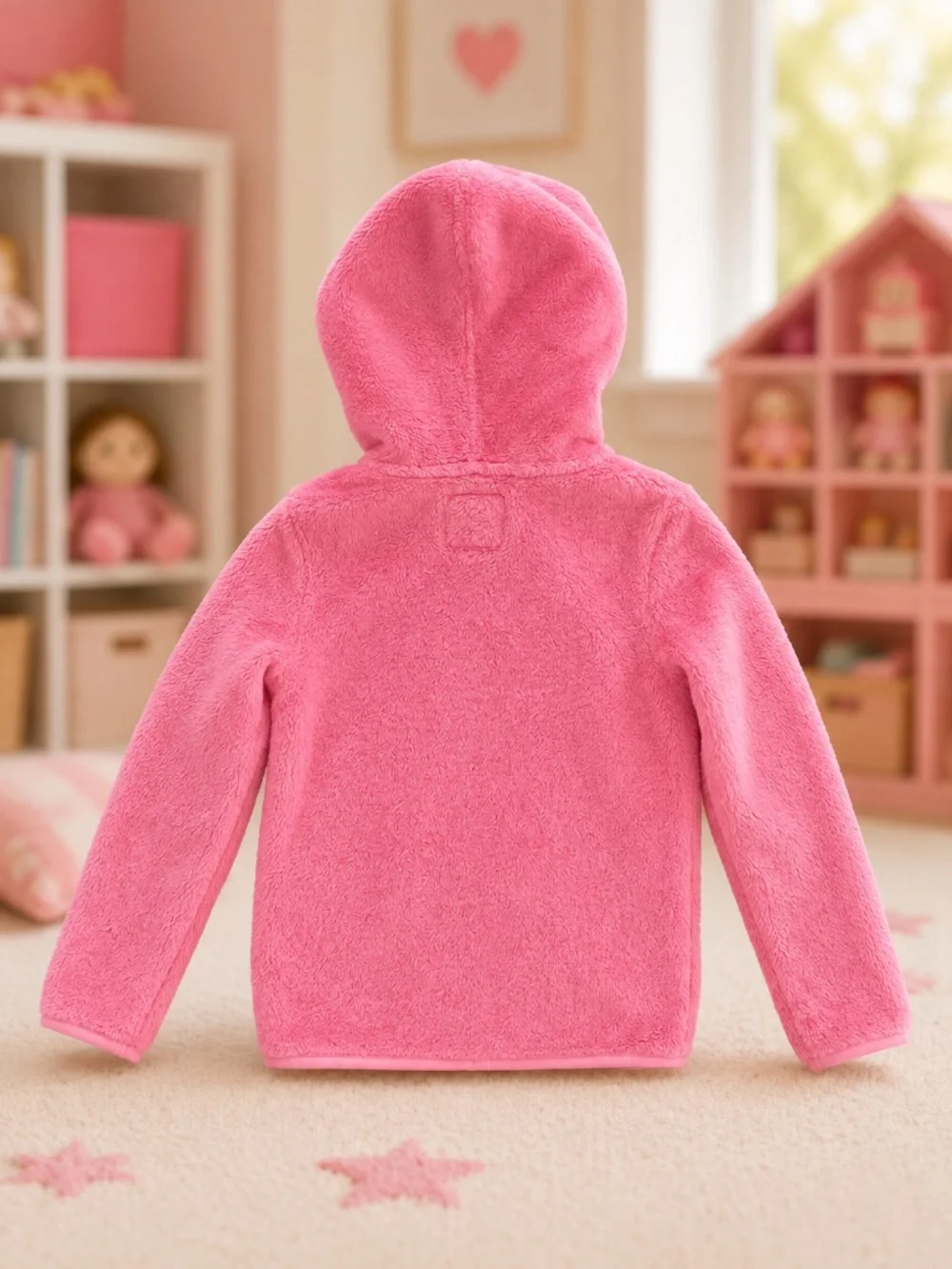 OshKosh B'gosh Plush Fleece Hoodie – Girls 6/6X (6–7 Years) 💗